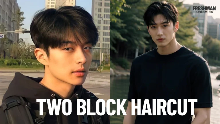 Two Block Haircut Men Banner