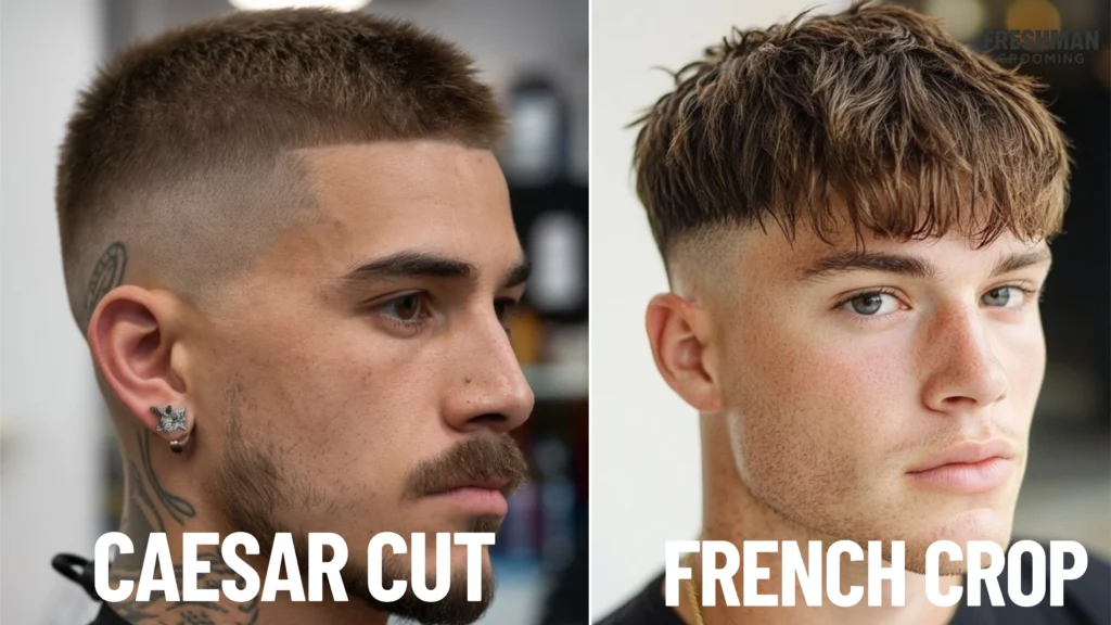 Caesar Cut VS French Crop