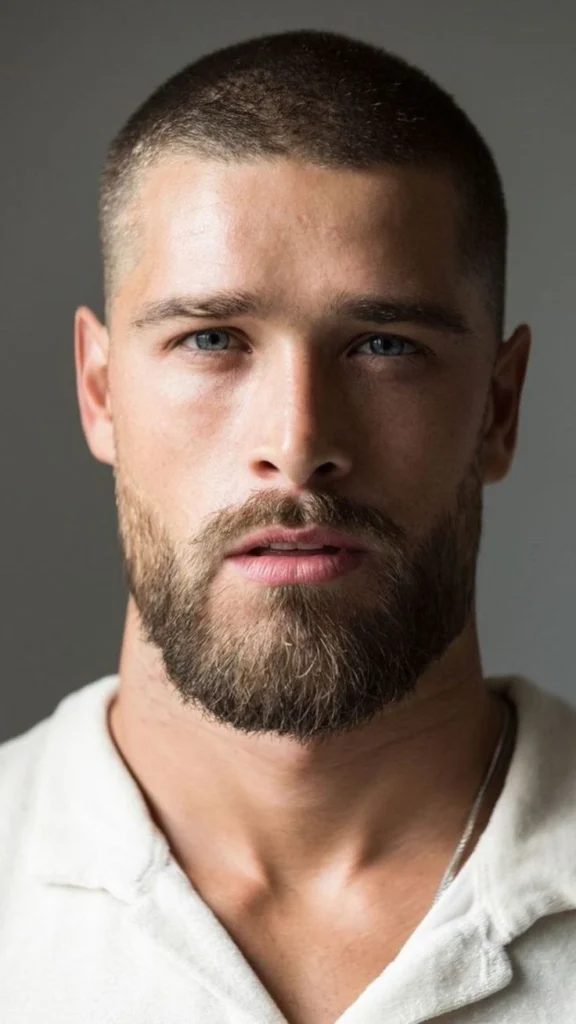 8 Guard Buzz Cut with Beard