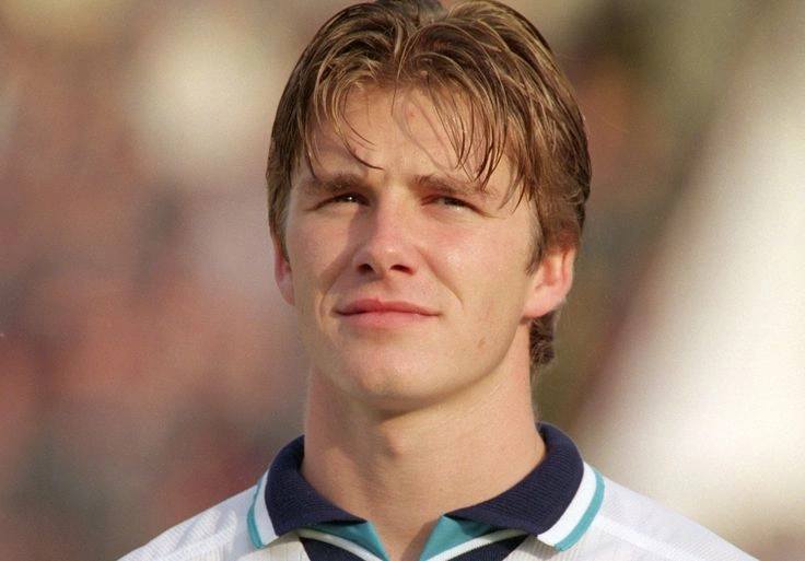 David Beckham's Middle Part