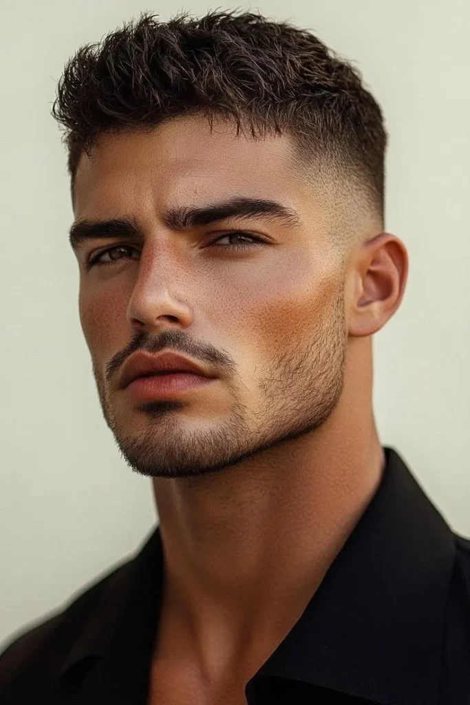 Mid Fade Quiff Haircut