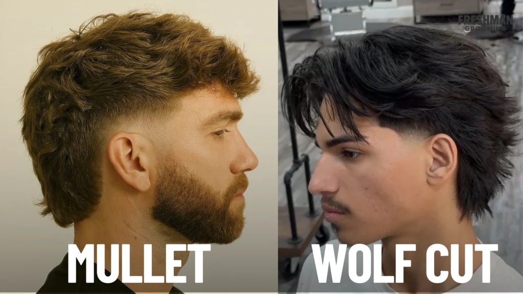 Mullet Haircut Vs Wolf Cut