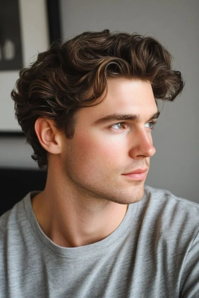 Side Part Curly Hair